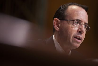 Rod Rosenstein at a Senate subcommittee hearing