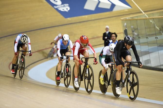 The women's points race