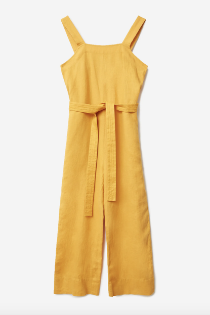 Everlane The Linen Square-Neck Jumpsuit