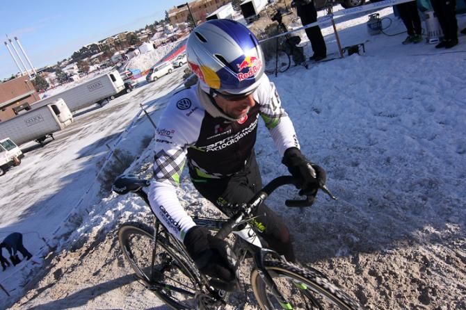 Tim Johnson had a fun race after his win the day before