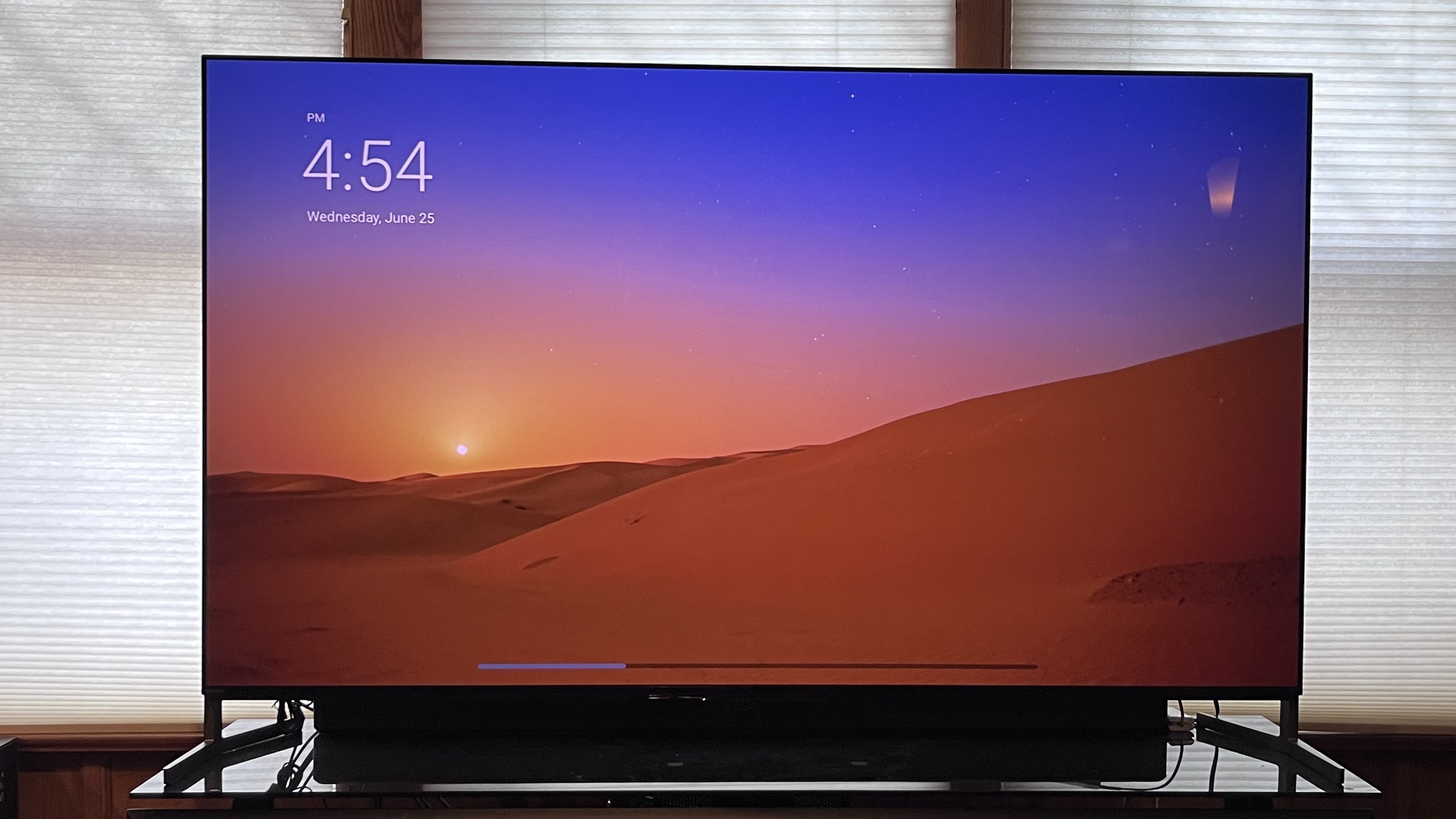 Sony Bravia 8 II showing image of landscape