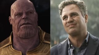 Brolin as Thanos in Avengers: Infinity War, Ruffalo as Bruce Banner