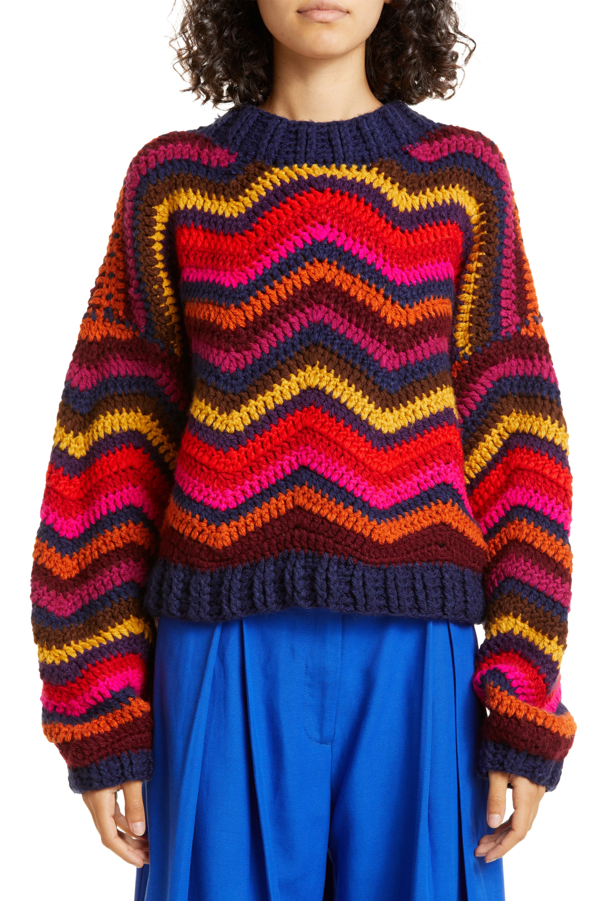 FARM Rio Colorful Waves Sweater