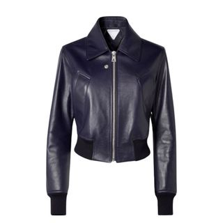 Bottega Veneta Textured-leather Bomber Jacket