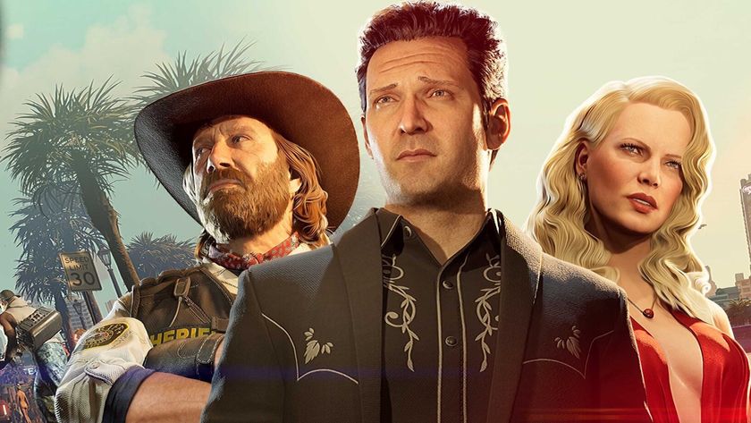 Chuck Norris, Michael Madsen, and Kim Basinger in Crime Boss: Rockay City key art