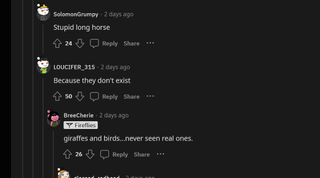 Reddit users try to figure out what a giraffe looks like