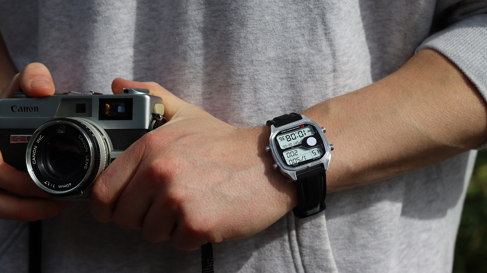 Increment Labs Light Meter Watch lifestyle imagery