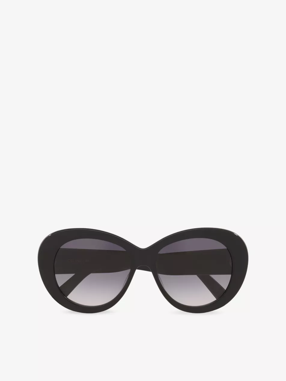 Cl40317u Triomphe Cat-Eye Acetate Sunglasses