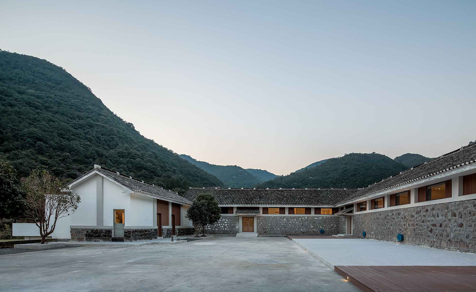 Courtyard at Miya Lostvilla Huchen Barn Resort hotel