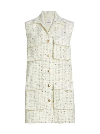 Anine Bing, Alden Tweed Sleeveless Minidress