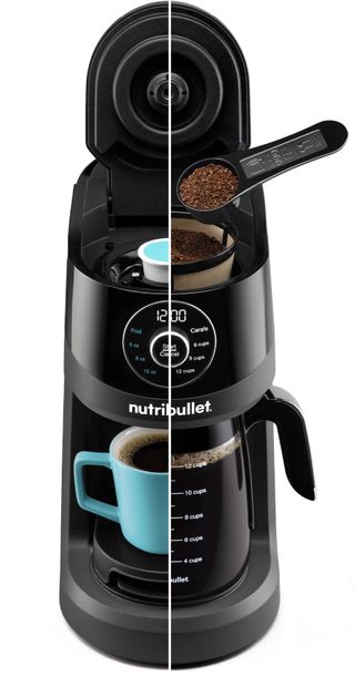 Nutrabullet Brew Choice Pod + Carafe, Coffee Maker, Space Saver