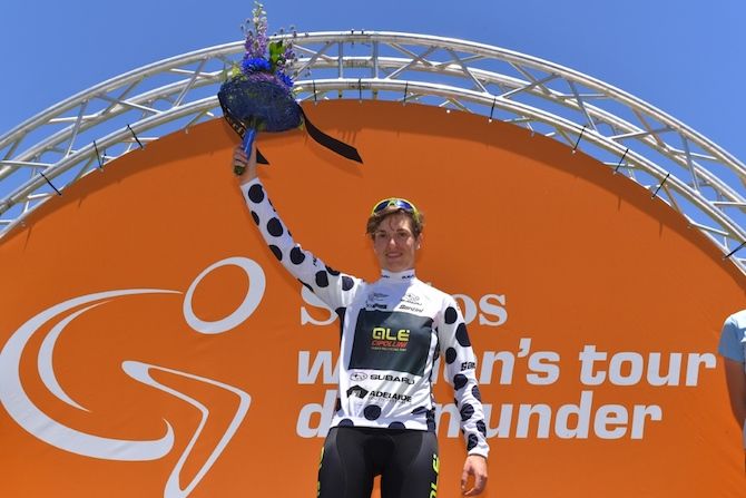 Ale Cipollini's Nadia Quagliotto leads the 'queen of the mountains' competition
