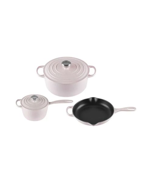 Signature Enameled Cast Iron 5-Piece Cookware Set