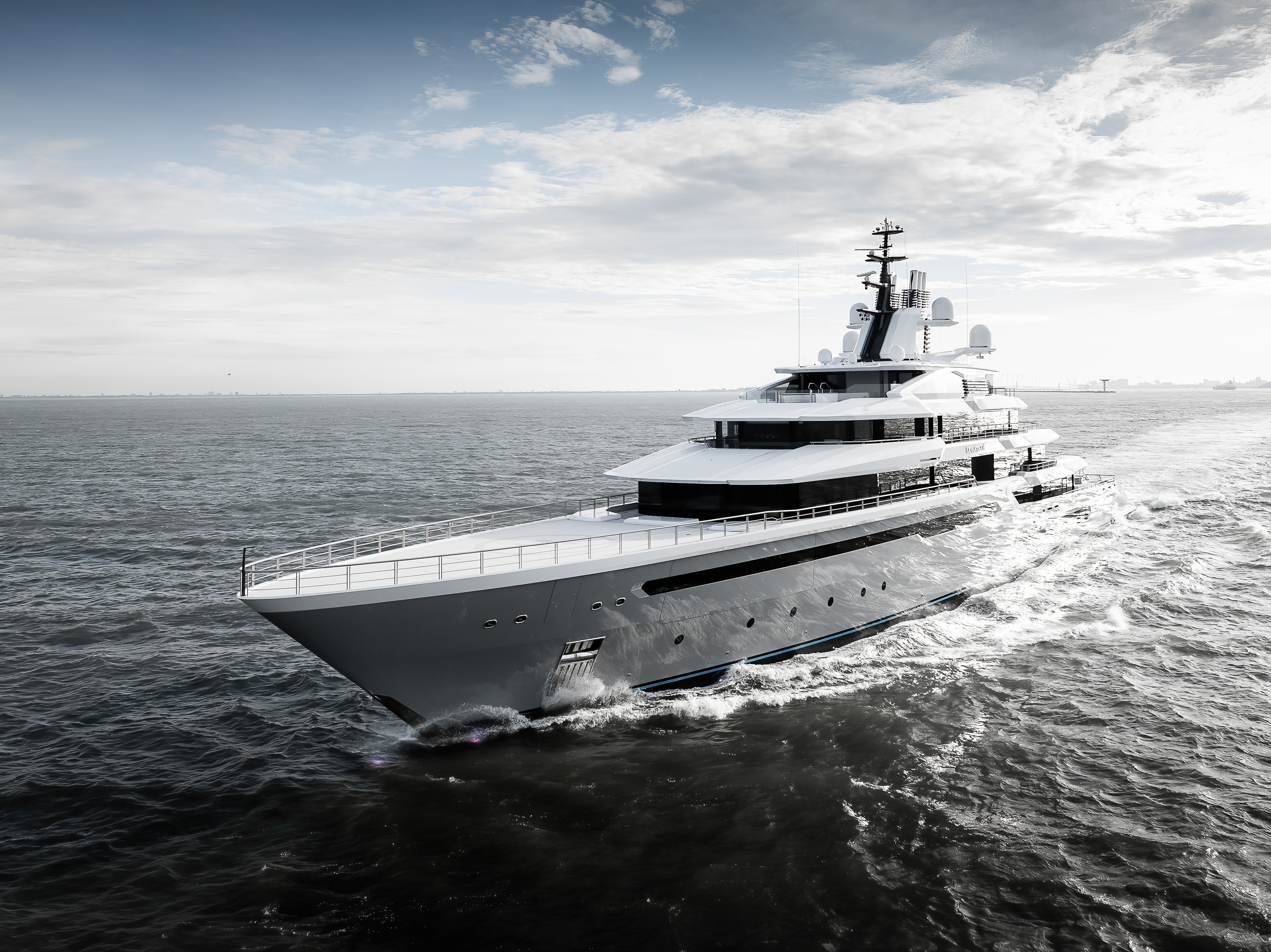 Gabe Newell's superyacht, the Leviathan, sailing the seven seas.