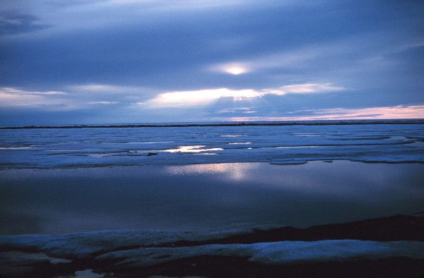 Beaufort Sea arctic ice reaches new low