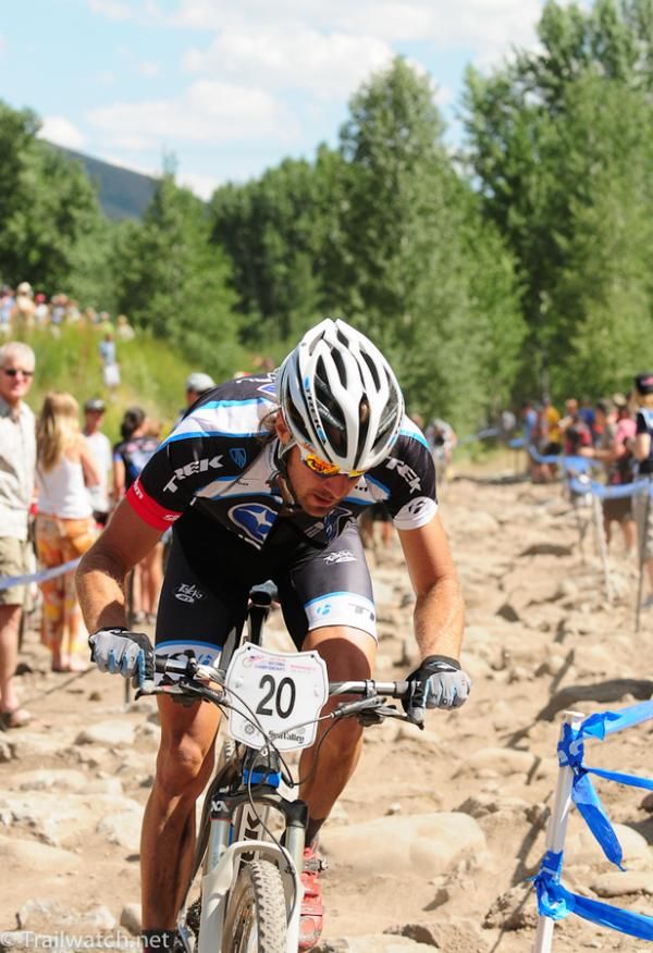 Jeremy Horgan-Kobelski (Subaru Trek) having a podium ride