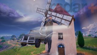 Air Jump at Fortnite Windmill and The Other Windmill