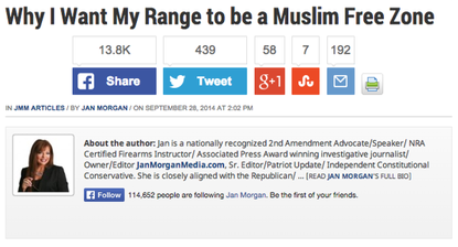 Arkansas shooting range brands itself 'Muslim free zone'