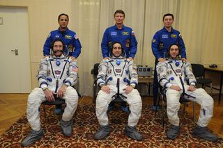 Expedition 29 Crew Seated Pose