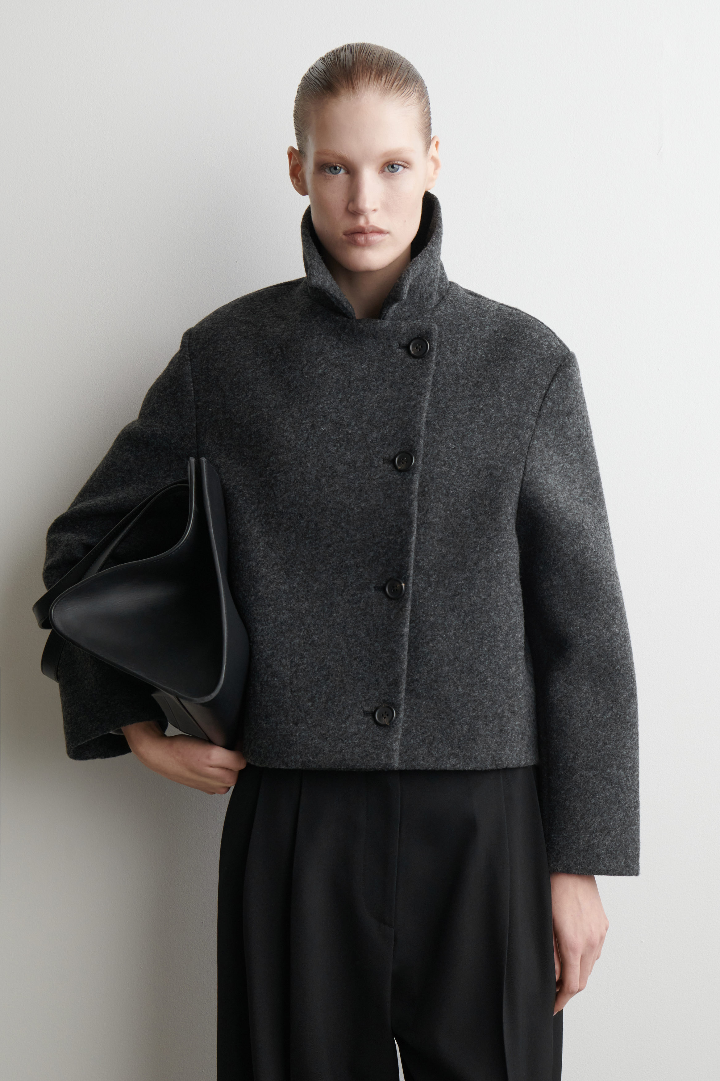 Boiled Wool-Blend Jacket