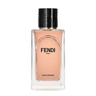 Fendi's Casa Grande fragrance with top on in front of a white background