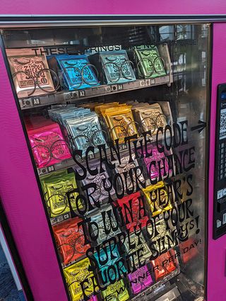 Ernie Ball string vending machine