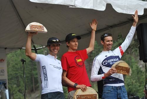 Men's podium at the Bailey Hundo