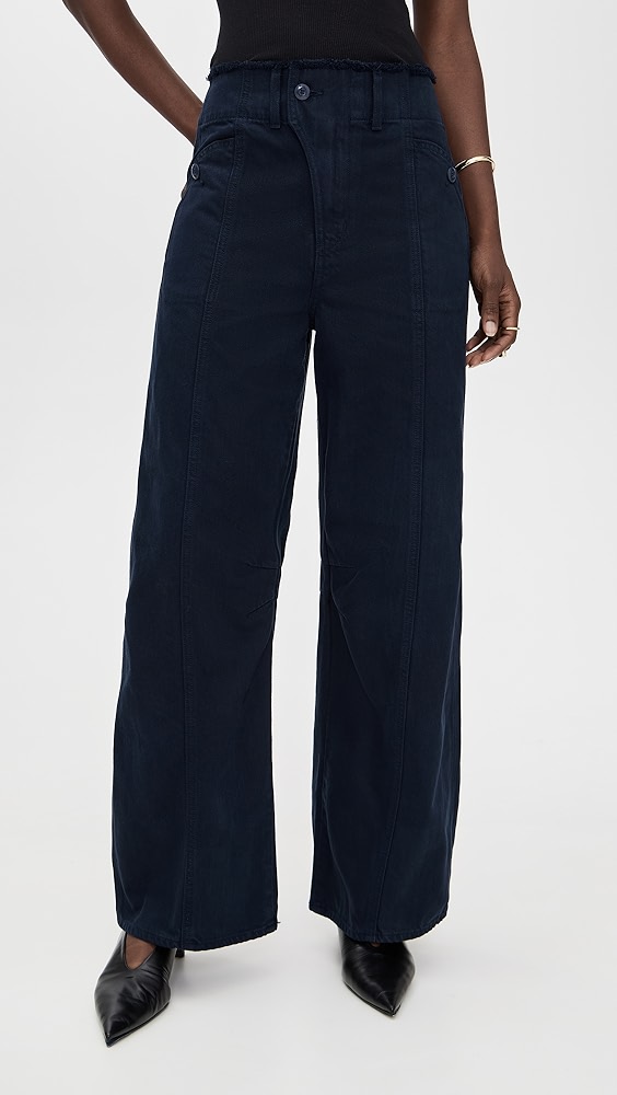 Veronica Beard Jean Leticia Barrel Leg Jeans