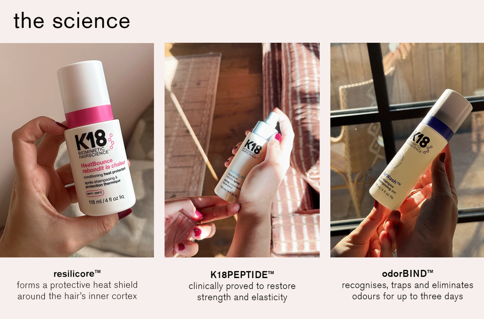 Collage of editor using K18 products