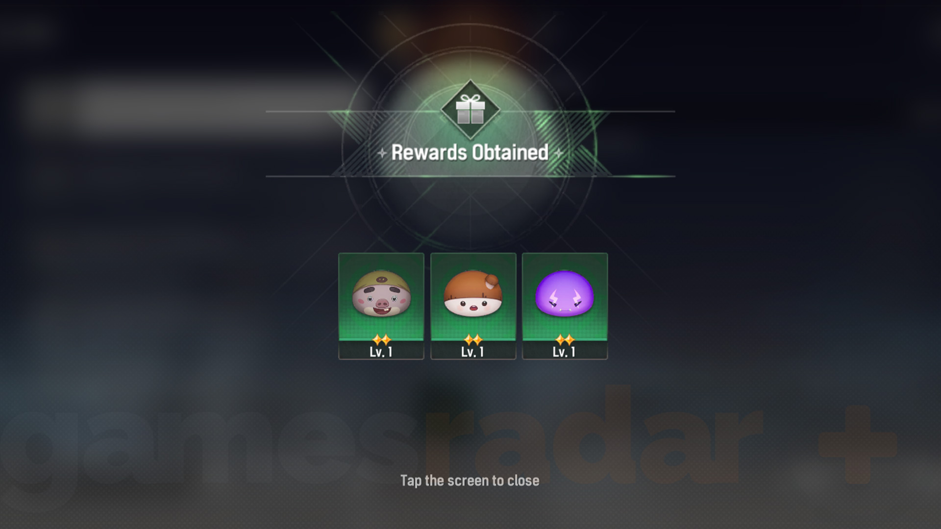 Rewards for redeeming Mongil Star Dive codes