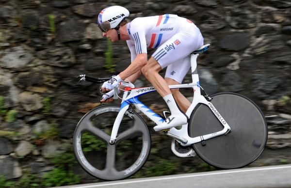Wiggins showed his form on the same time trial course that will be used in the Tour de France