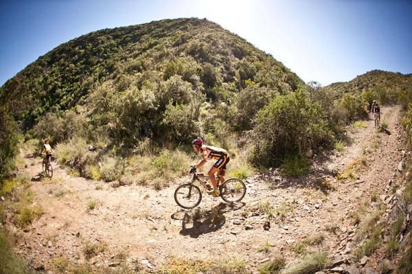 Riders descend on of the testing downhills