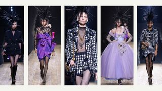 Moschino models on the runway at Milan Fashion Week 2023