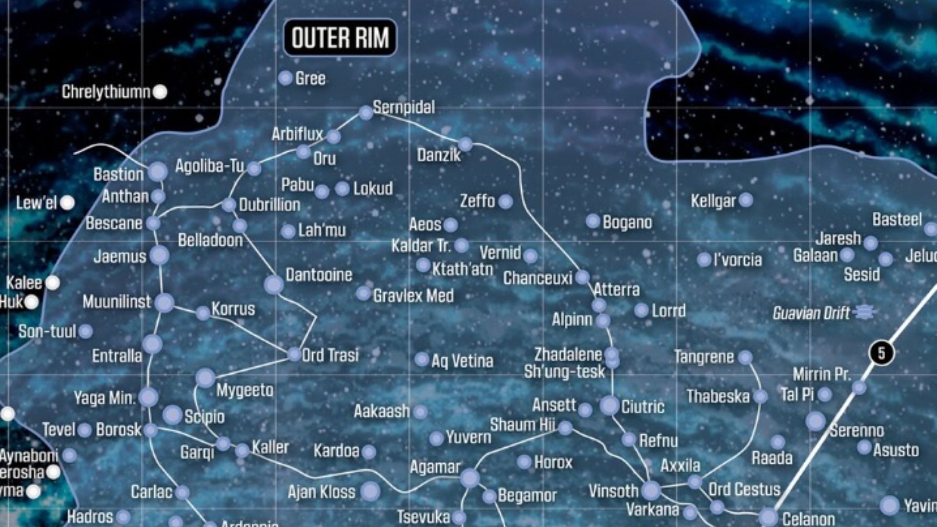 Star Wars galaxy map