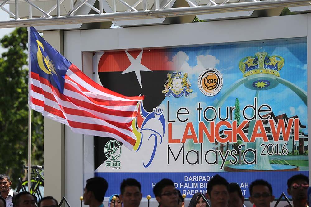 The Malaysin flag was flying again