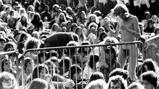 The Knebworth crowd: never knowingly over-clothed