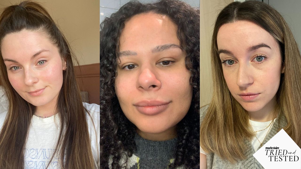 Tori Crowther, Amerley Ollennu and Grace Lindsay testing the roc retinol correxion eye cream