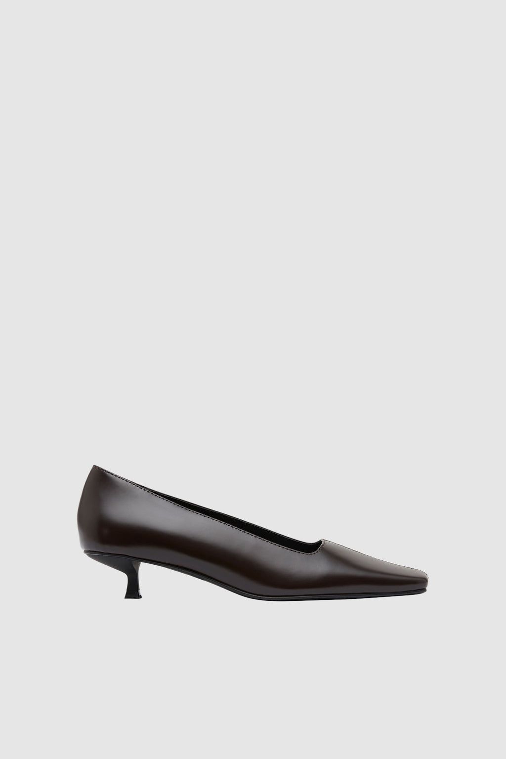Square Toe Pump - Coffee