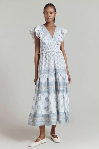 GhostLola Cotton Ruffle Maxi Dress