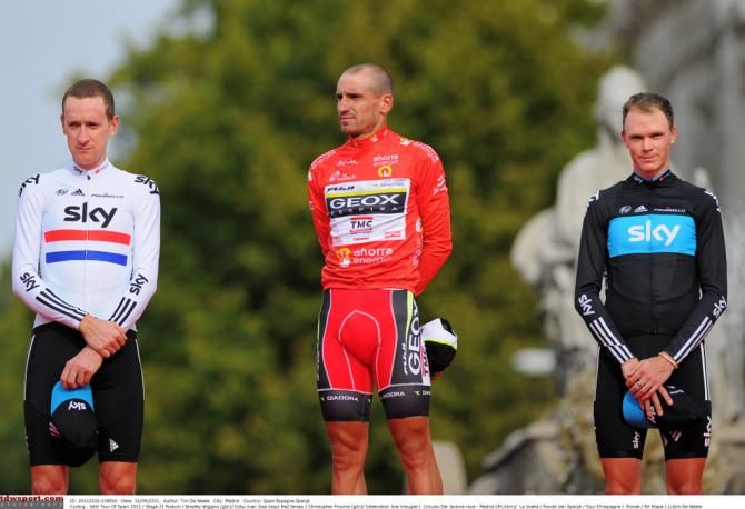 The 2011 Vuelta a Espa&ntilde;a podium