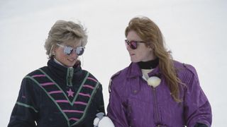 Sarah Ferguson And Diana In Klosters