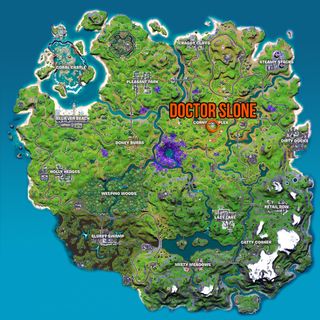 Damage Doctor Slone in Fortnite location map