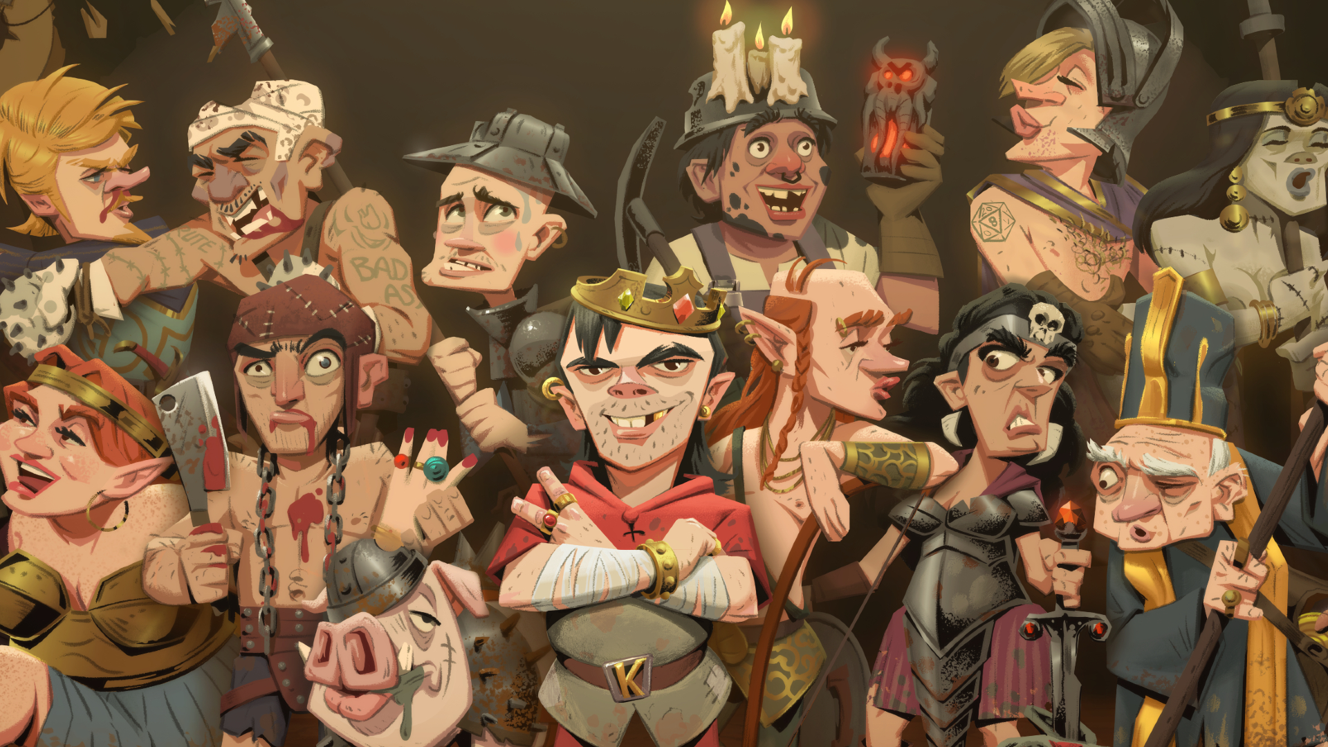 Key art for Happy Bastards.