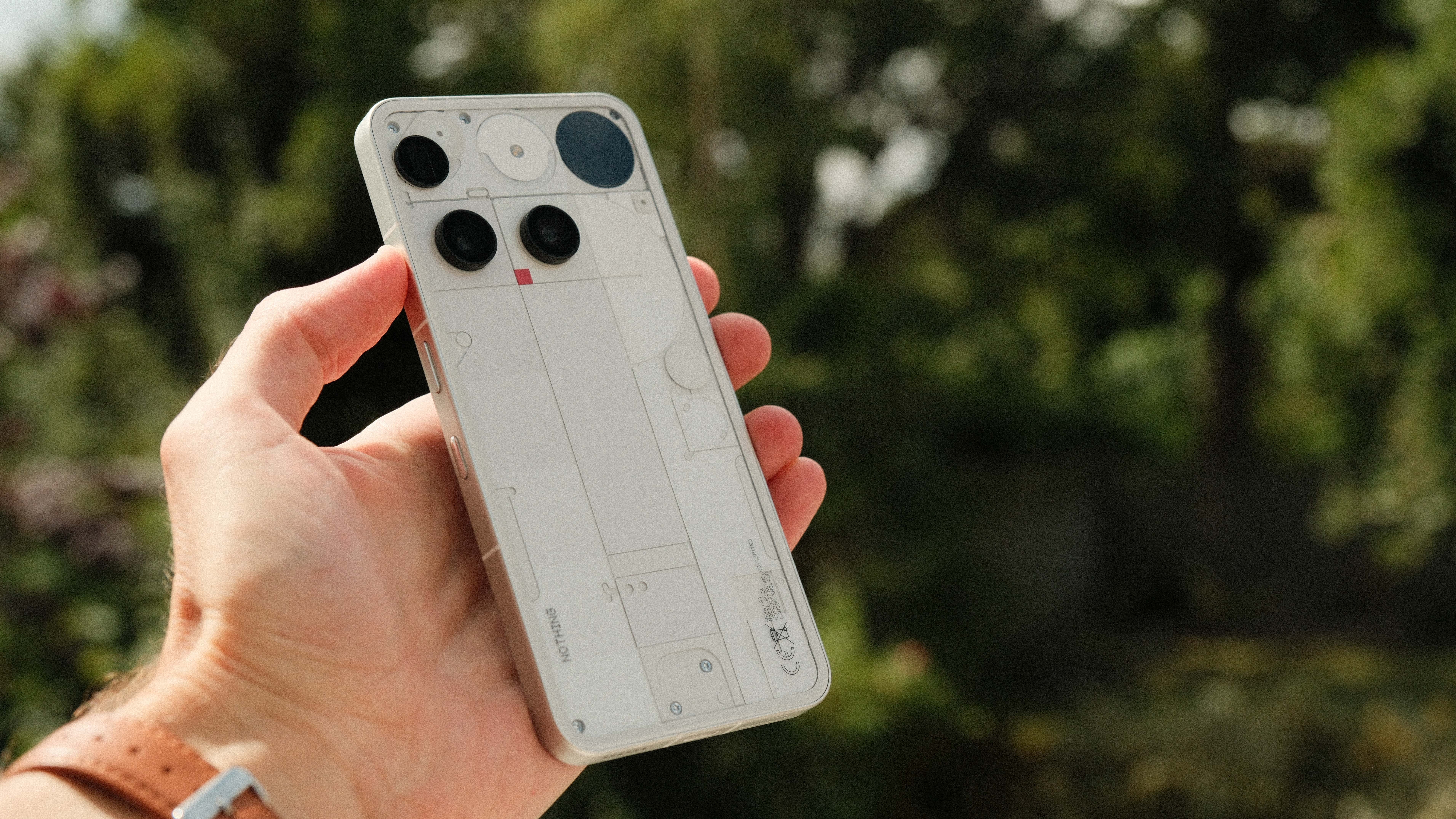 Nothing Phone (3) held in a hand