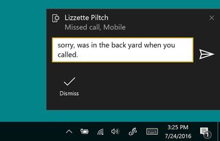 Cortana Missed Call