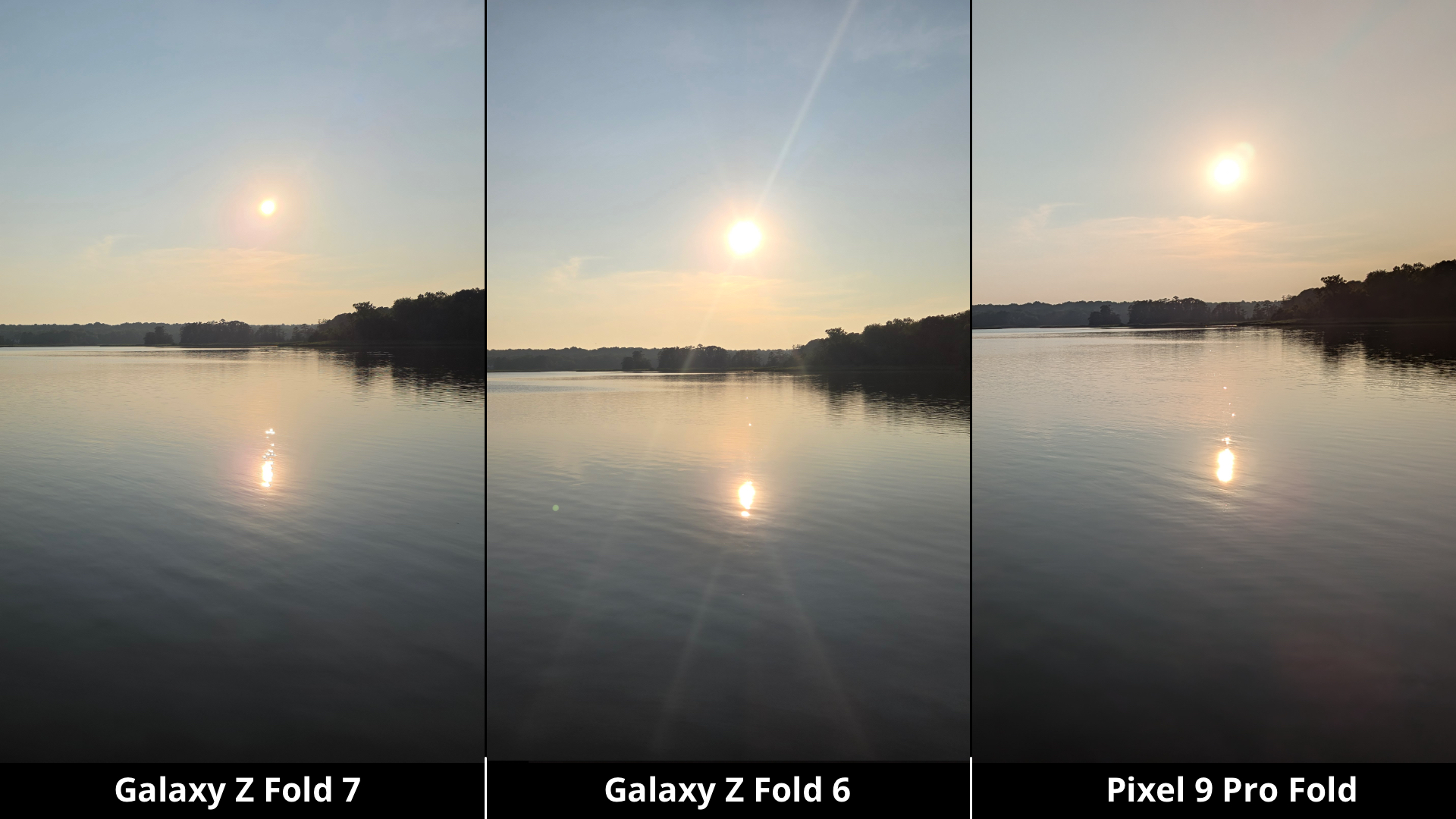 سامسونگ Galaxy Z Fold 7 مقابل Galaxy Z Fold 6 و Pixel 9 Pro Pold Camera مقایسه