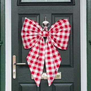 Personalised handmade Christmas door bow