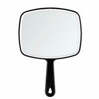 DUcare Hand Mirror Salon Barber Hairdressing Handheld Mirror with Handle Black | $10.40