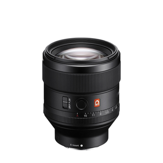 Sony FE 85mm F1.4 GM on a white background