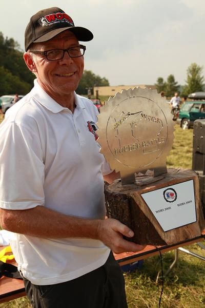 WORS Series Director Don Edberg with the Border Battle trophy.